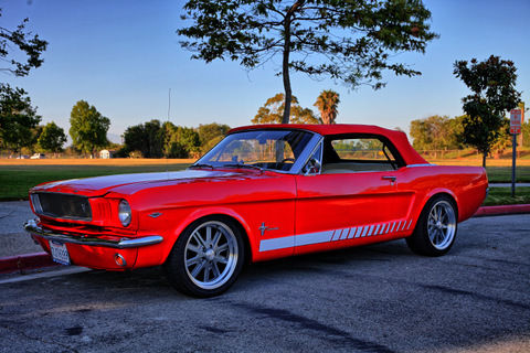 1965 Red Ford Mustang Convertible