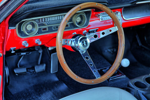 1965 Red Ford Mustang Convertible