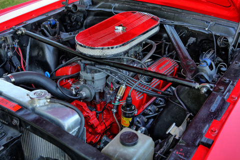 1965 Red Ford Mustang Convertible