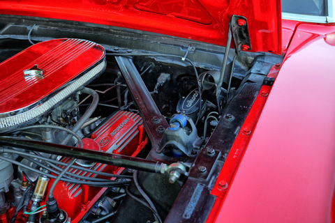 1965 Red Ford Mustang Convertible