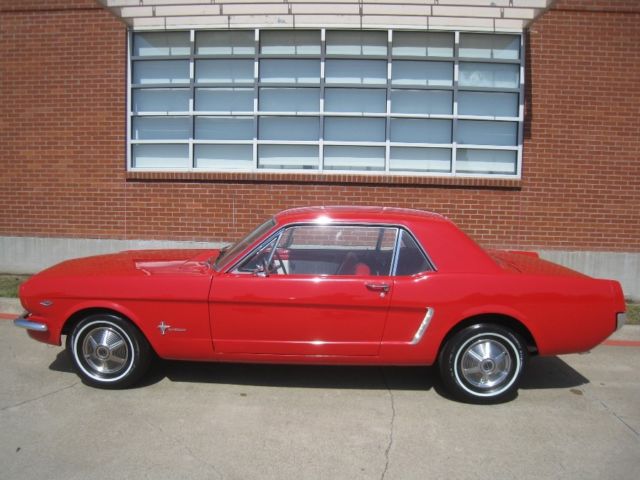 1965 Red Ford Mustang Coupe