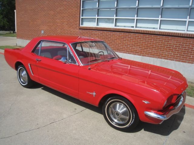 1965 Red Ford Mustang Coupe