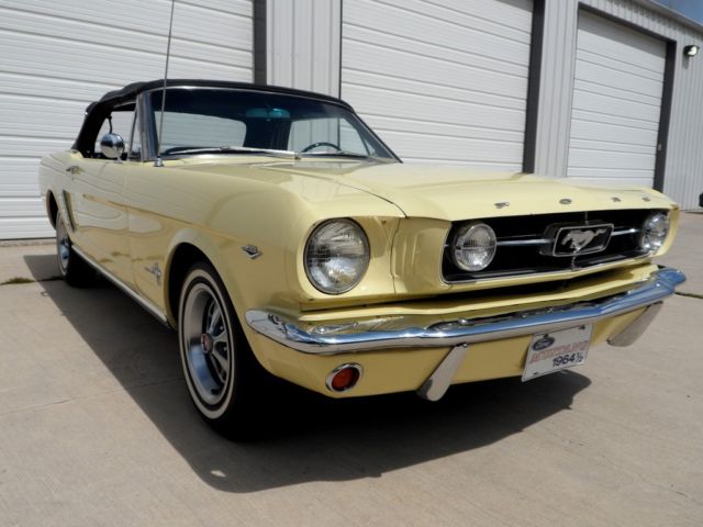 1965 Yellow Ford Mustang Convertible