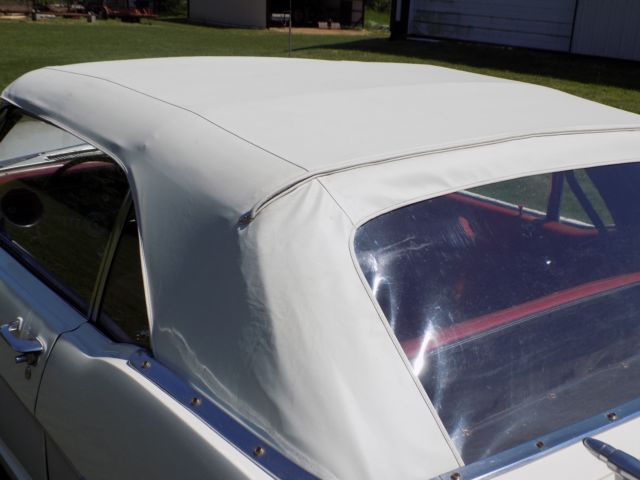 1964 White Ford Mustang Convertible