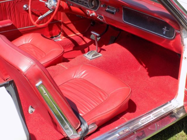 1964 White Ford Mustang Convertible