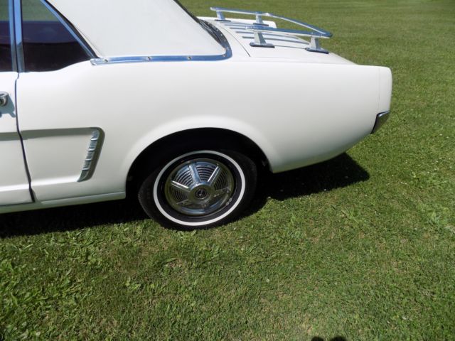1964 White Ford Mustang Convertible