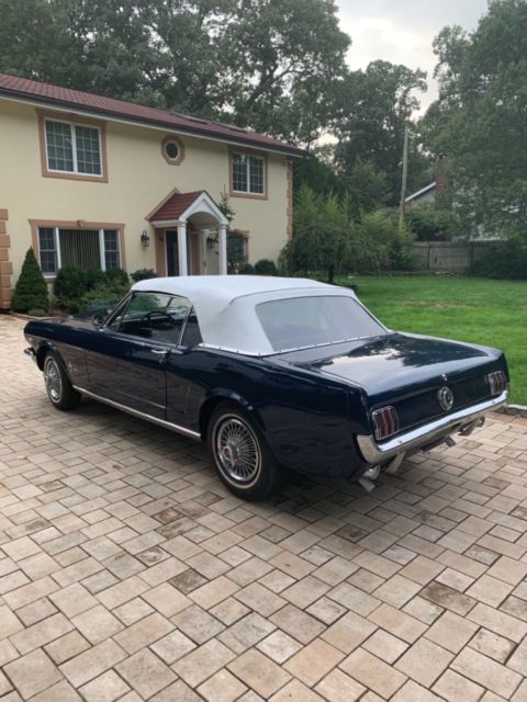 1965 Caspian blue Ford Mustang Convertible