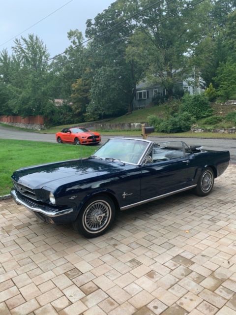 1965 Caspian blue Ford Mustang Convertible