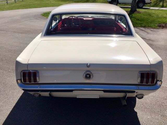 1964 White Ford Mustang