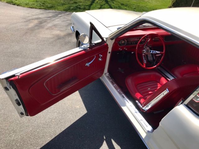 1964 White Ford Mustang