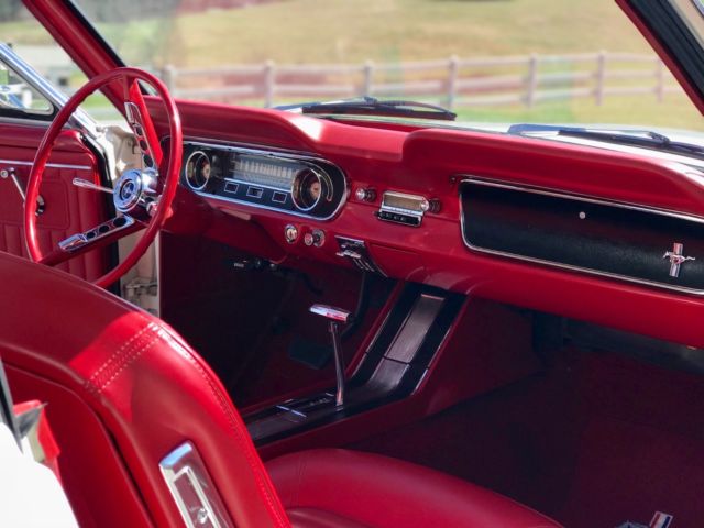 1964 White Ford Mustang