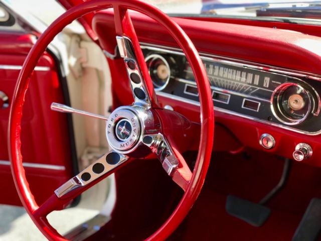 1964 White Ford Mustang