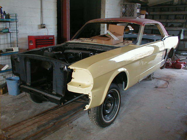 1965 Yellow Ford Mustang Coupe