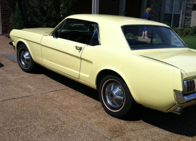 1965 Yellow Ford Mustang Coupe