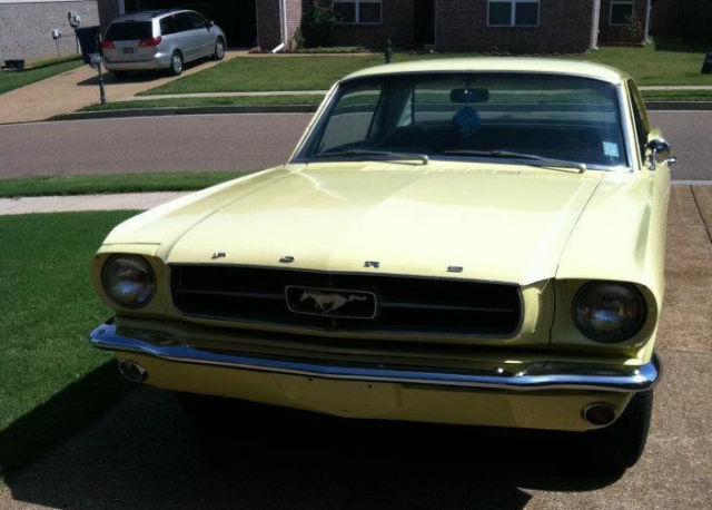 1965 Yellow Ford Mustang Coupe