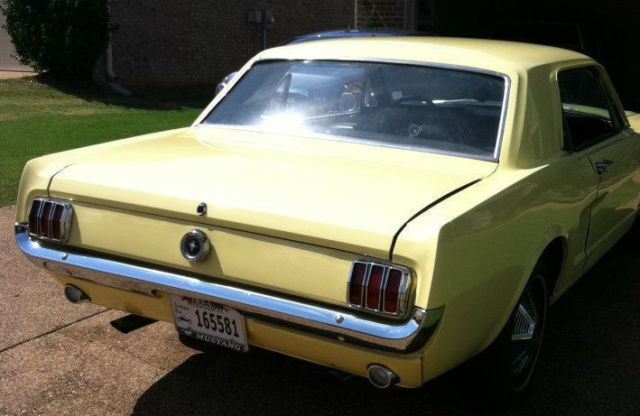1965 Yellow Ford Mustang Coupe