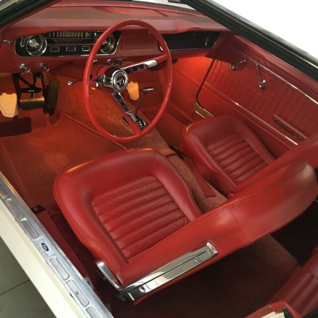 1965 White Ford Mustang Coupe