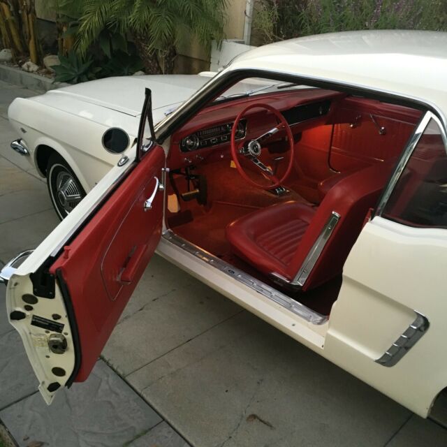 1965 White Ford Mustang Coupe