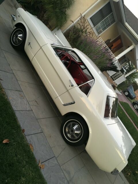 1965 White Ford Mustang Coupe