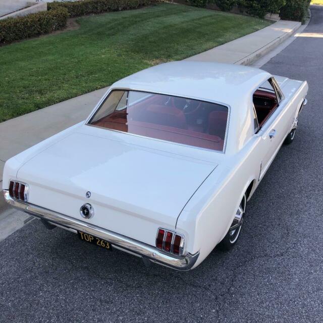 1965 White Ford Mustang Coupe