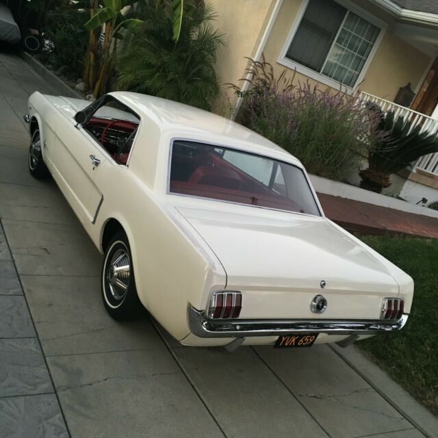 1965 White Ford Mustang Coupe