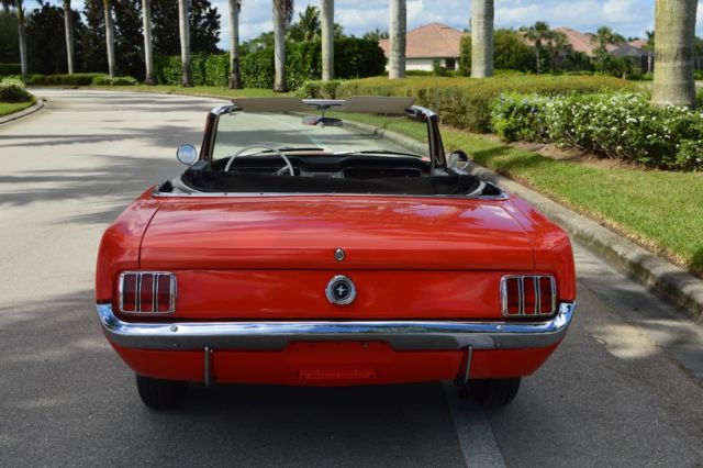 1965 Poppy Red Ford Mustang Convertible