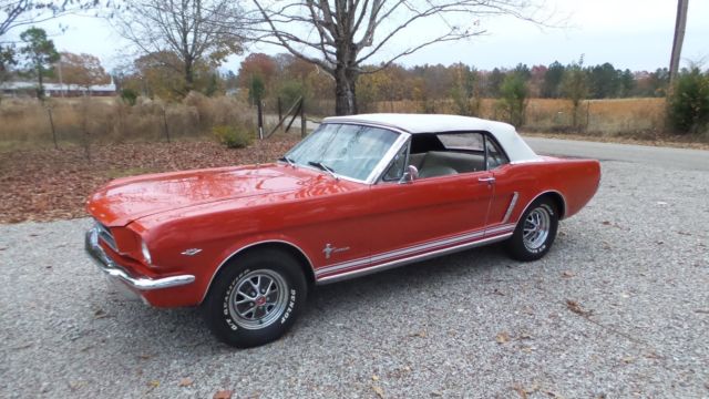 1965 Red Ford Mustang