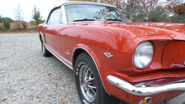 1965 Red Ford Mustang