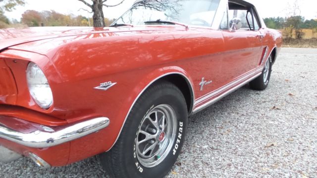 1965 Red Ford Mustang