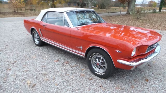 1965 Red Ford Mustang