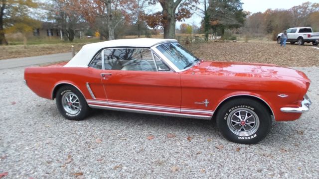 1965 Red Ford Mustang