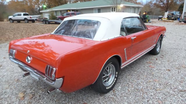 1965 Red Ford Mustang