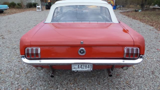 1965 Red Ford Mustang