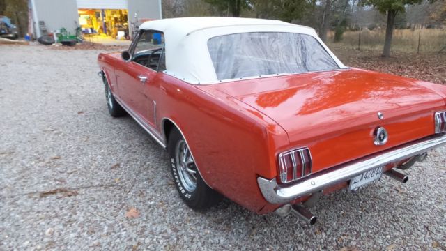 1965 Red Ford Mustang