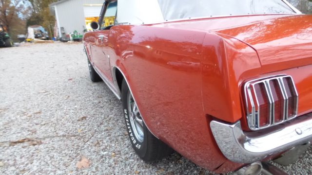 1965 Red Ford Mustang