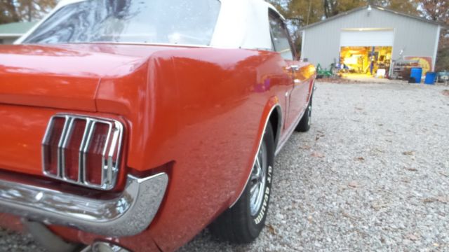 1965 Red Ford Mustang