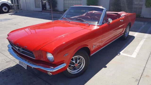 1964 Red Ford Mustang Convertible