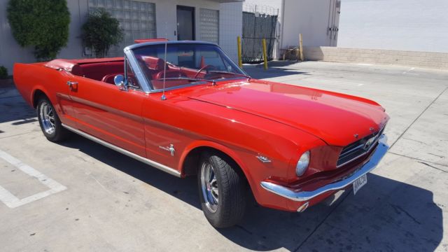 1964 Red Ford Mustang Convertible