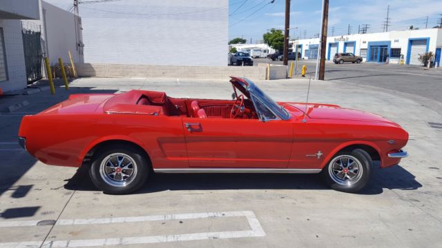 1964 Red Ford Mustang Convertible