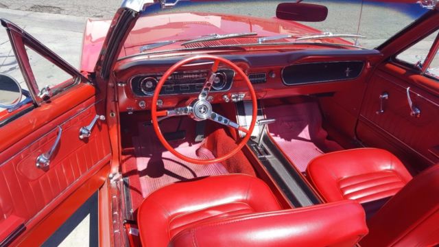 1964 Red Ford Mustang Convertible