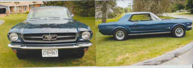 1964 Blue Ford Mustang Coupe