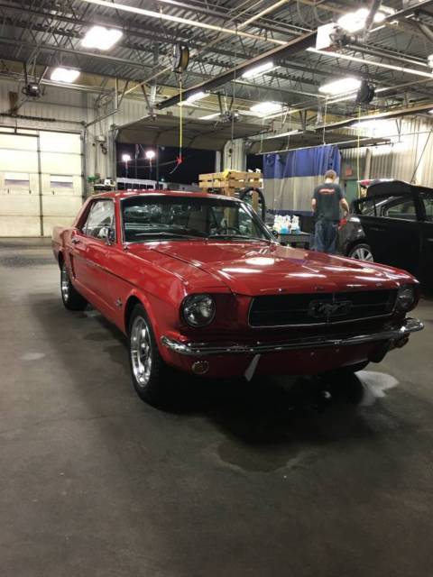 1965 Red Ford Mustang Coupe