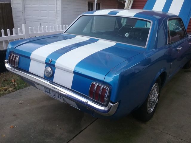 1964 Blue and White  Ford Mustang