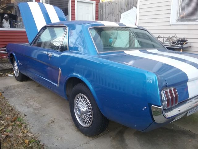 1964 Blue and White  Ford Mustang
