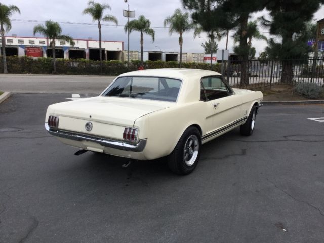 1965 White Ford Mustang Coupe
