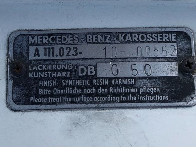 1964 White Mercedes-Benz 200-Series Convertible