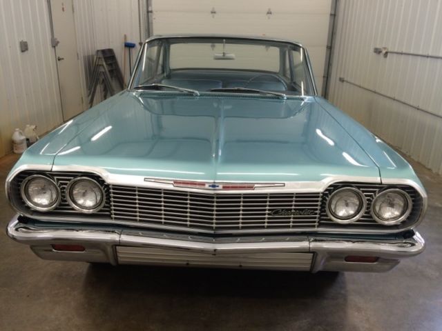 1964 Aqua Chevrolet Impala 2dr