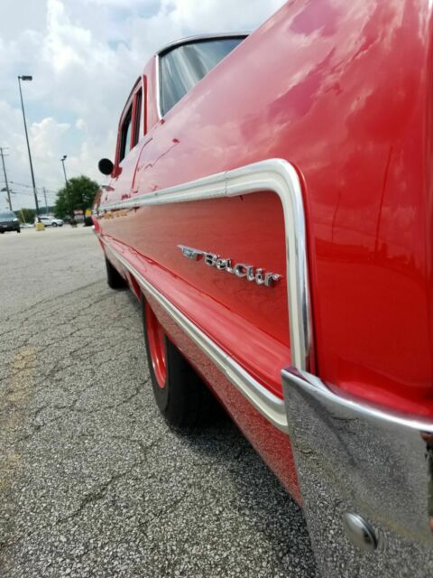 1964 Red Chevrolet Bel Air/150/210 Sedan