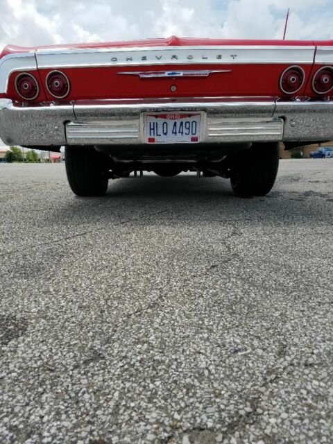 1964 Red Chevrolet Bel Air/150/210 Sedan