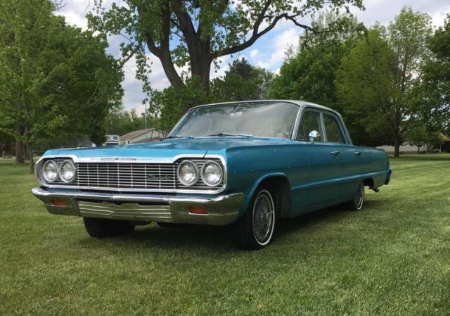 1964 Blue Chevrolet Bel Air/150/210 Sedan